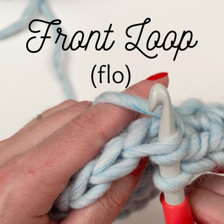 close up of hook under the front loop