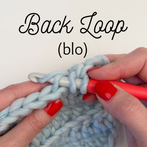 Back Loop Only (BLO) for Crochet - Yarndrasil