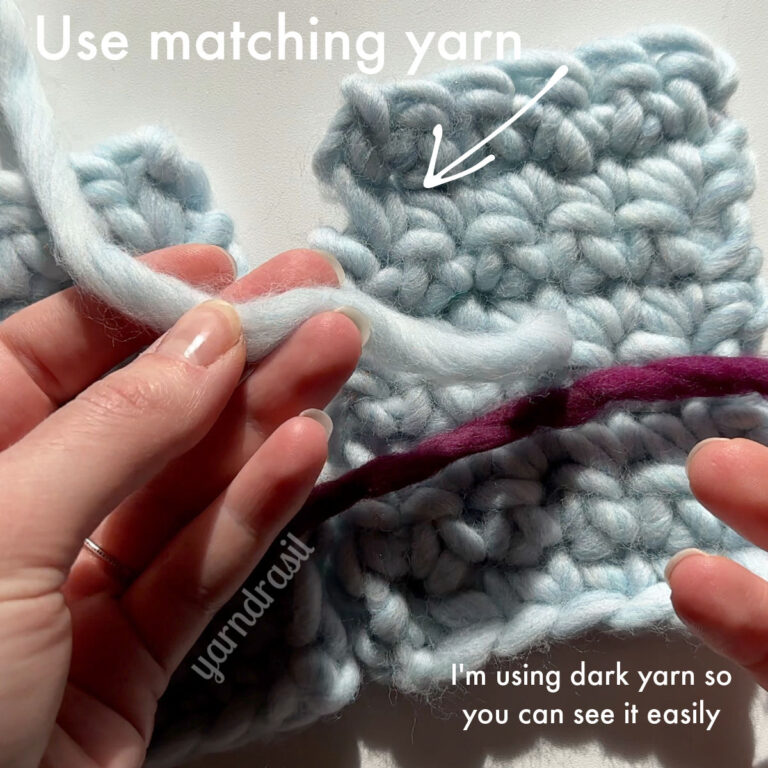 Mattress Stitch Crochet Tutorial Yarndrasil